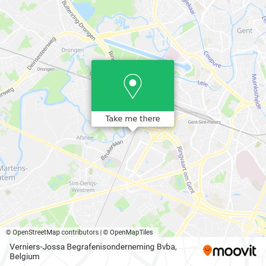 Verniers-Jossa Begrafenisonderneming Bvba plan