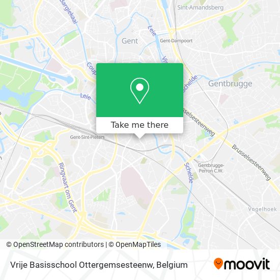 Vrije Basisschool Ottergemsesteenw map