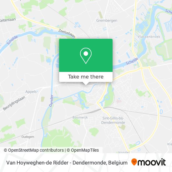 Van Hoyweghen-de Ridder - Dendermonde map