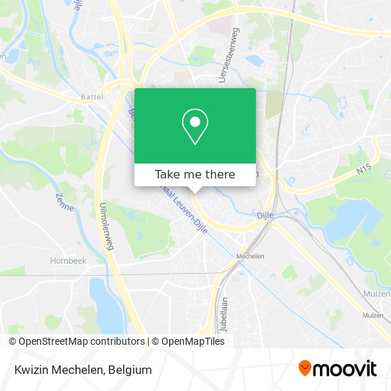 Kwizin Mechelen map