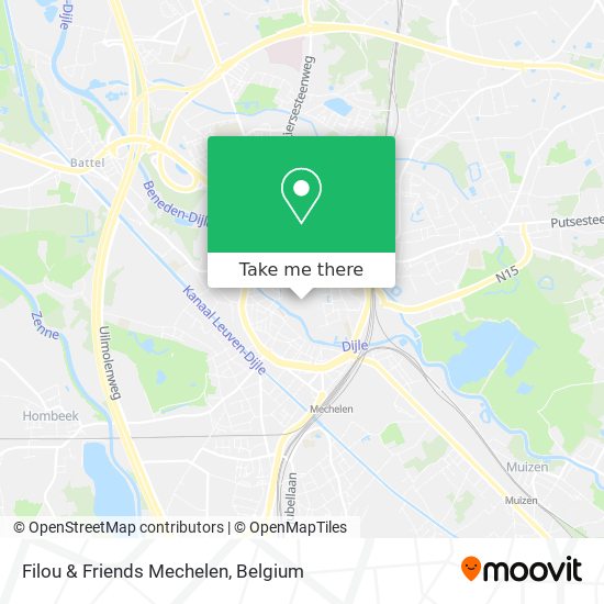 Filou & Friends Mechelen map
