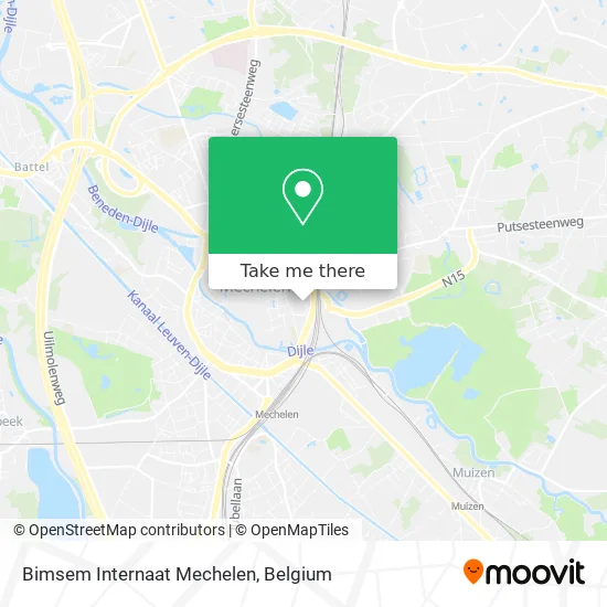 Bimsem Boarding School Mechelen map