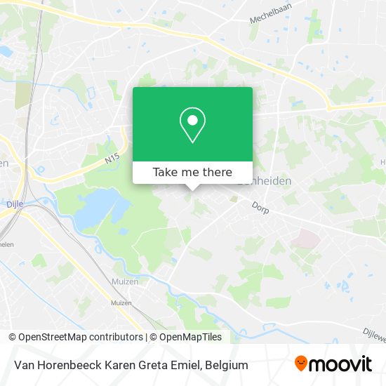 Van Horenbeeck Karen Greta Emiel map