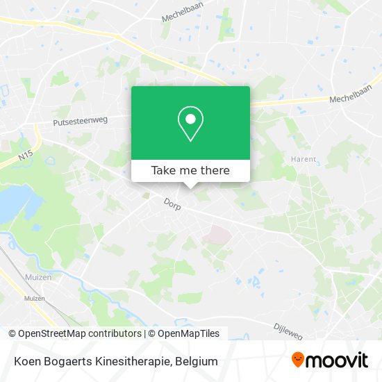 Koen Bogaerts Kinesitherapie map