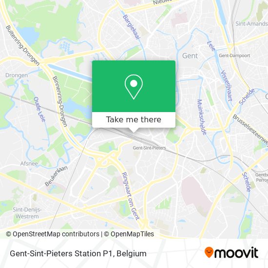 Gent-Sint-Pieters Station P1 map