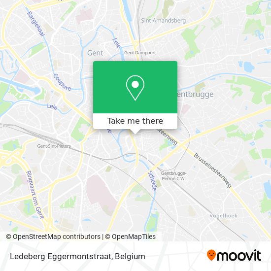 Ledeberg Eggermontstraat map