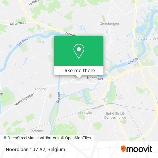 Noordlaan 107 A2 map