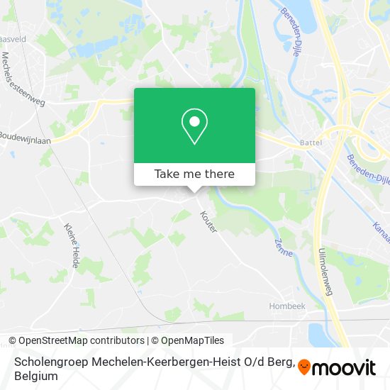 Scholengroep Mechelen-Keerbergen-Heist O / d Berg map