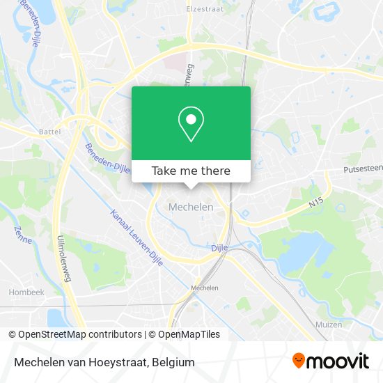 Mechelen van Hoeystraat map