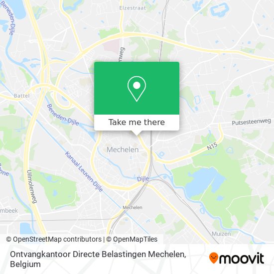 Ontvangkantoor Directe Belastingen Mechelen plan