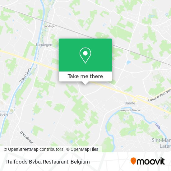 Italfoods Bvba, Restaurant map