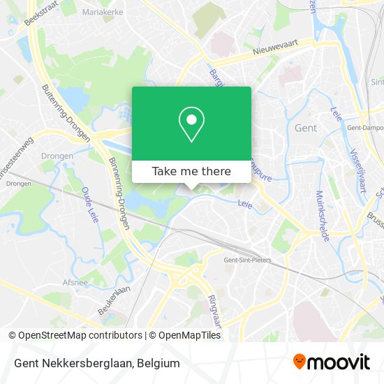 Gent Nekkersberglaan map