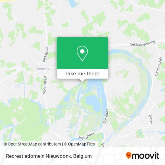 Recreatiedomein Nieuwdonk map