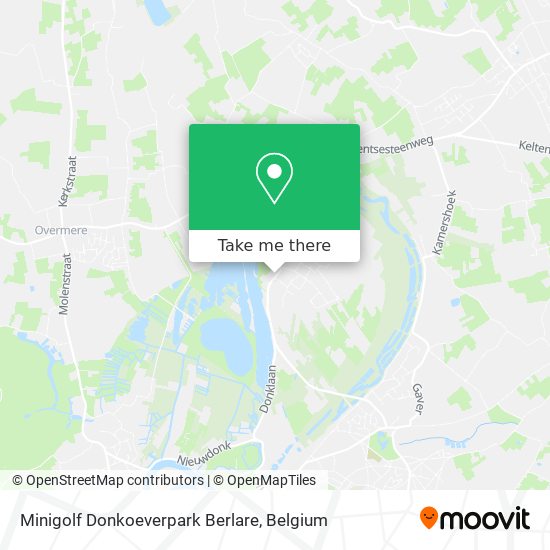 Minigolf Donkoeverpark Berlare map