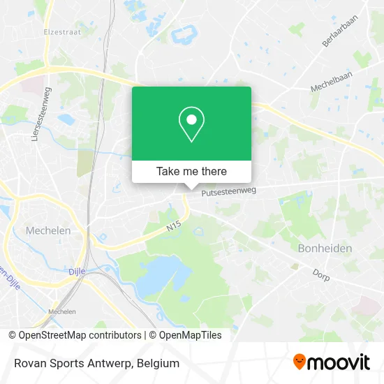 Rovan Sports Antwerp map