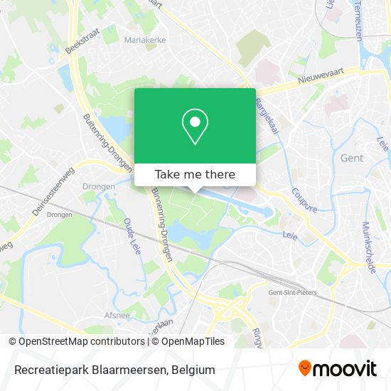 Recreatiepark Blaarmeersen map