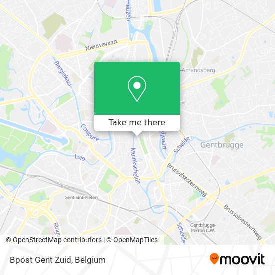 Bpost Gent Zuid map