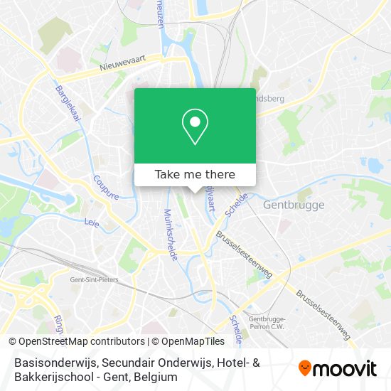 Basisonderwijs, Secundair Onderwijs, Hotel- & Bakkerijschool - Gent map