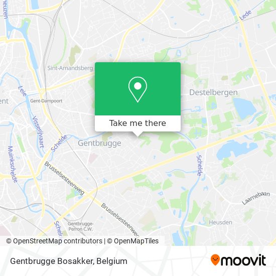 Gentbrugge Bosakker map