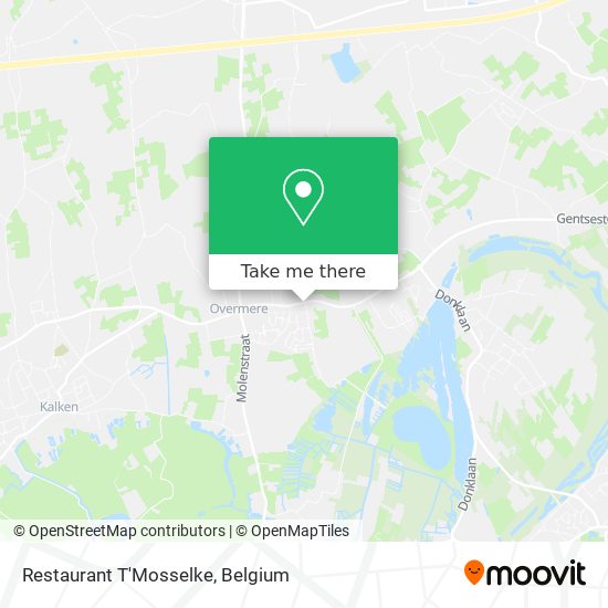 Restaurant T'Mosselke map
