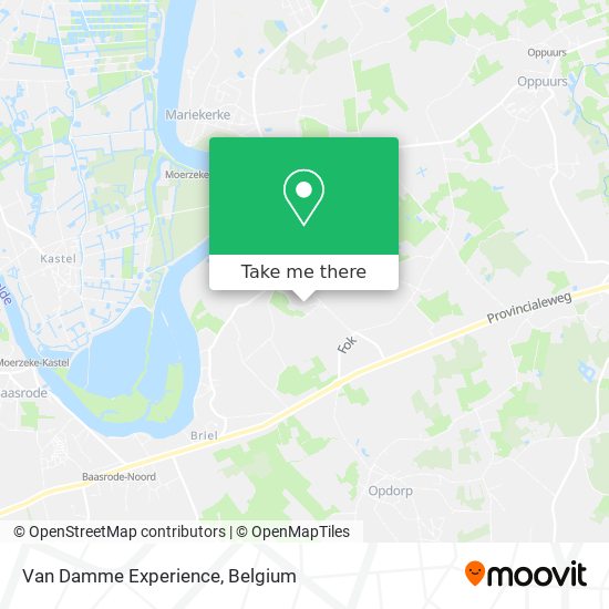 Van Damme Experience map