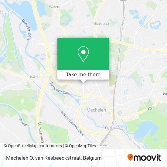 Mechelen O. van Kesbeeckstraat plan