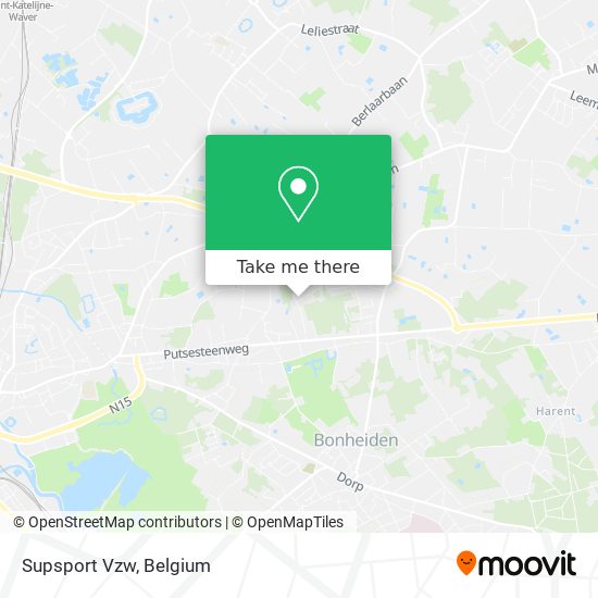 Supsport Vzw map