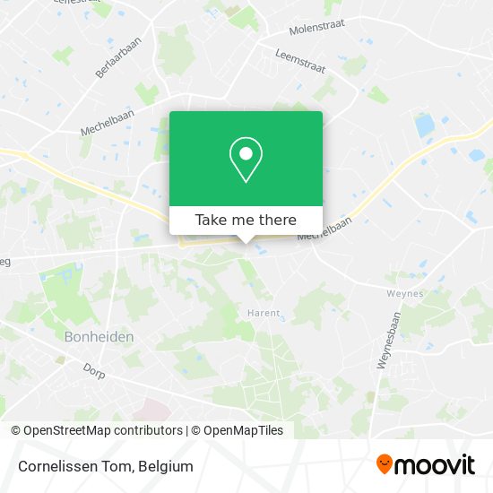 Cornelissen Tom map