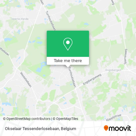 Okselaar Tessenderlosebaan map