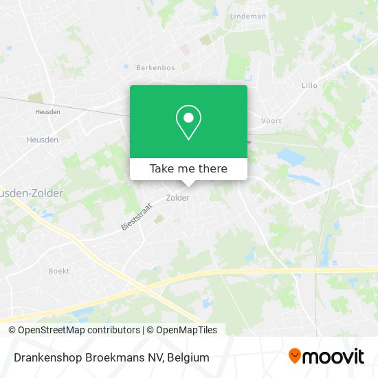 Drankenshop Broekmans NV map