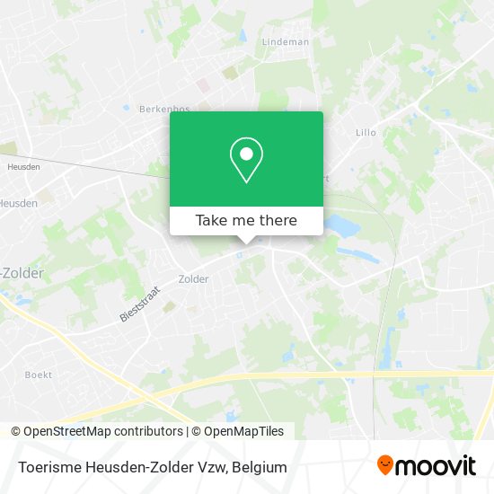 Toerisme Heusden-Zolder Vzw map