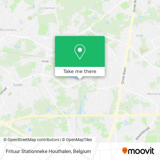 Frituur Stationneke Houthalen plan