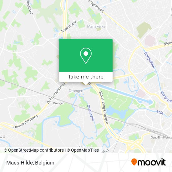 Maes Hilde map