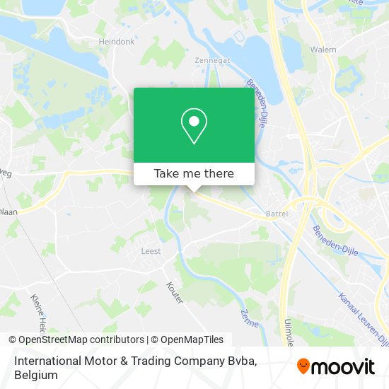 International Motor & Trading Company Bvba map