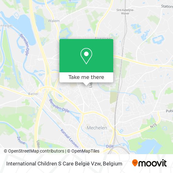 International Children S Care België Vzw map