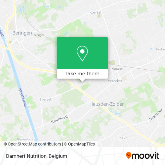 Damhert Nutrition map