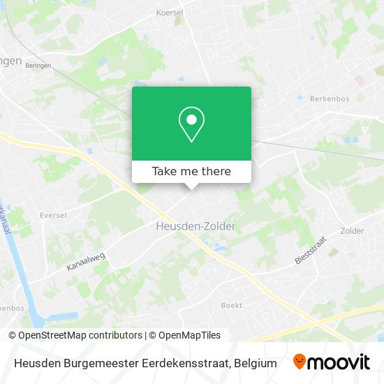 Heusden Burgemeester Eerdekensstraat plan