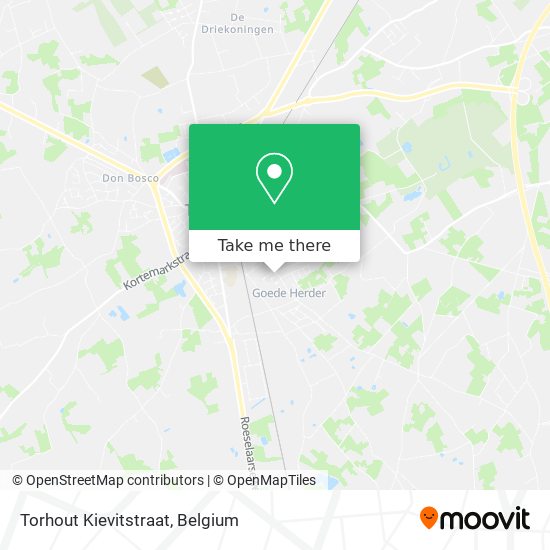 Torhout Kievitstraat map