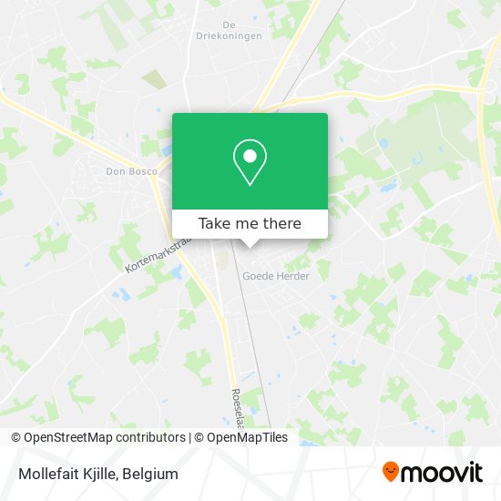 Mollefait Kjille map