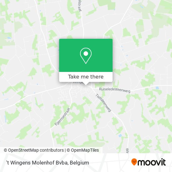 't Wingens Molenhof Bvba map
