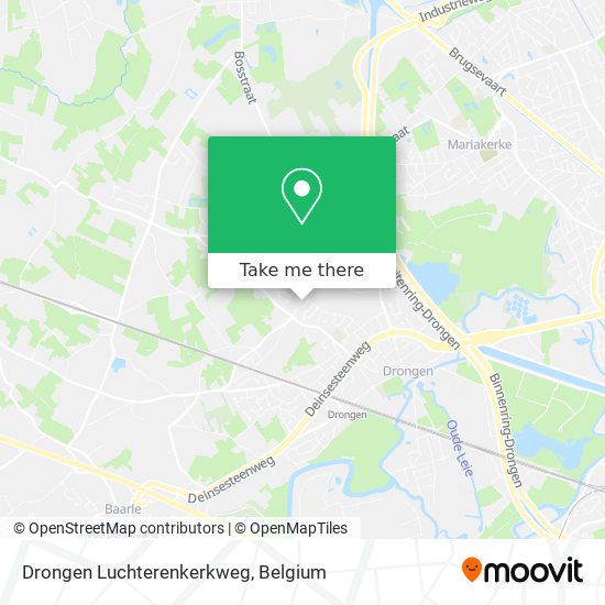 Drongen Luchterenkerkweg map