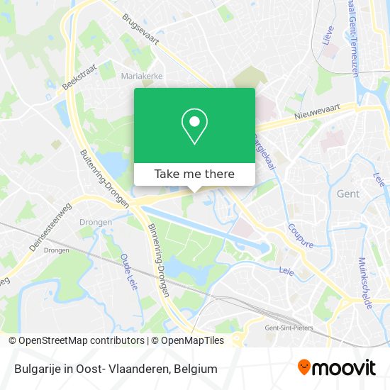 Bulgarije in Oost- Vlaanderen plan