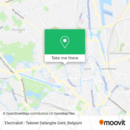 Electrabel - Telenet Delanghe Gent map