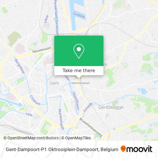 Gent-Dampoort-P1 Oktrooiplein-Dampoort map