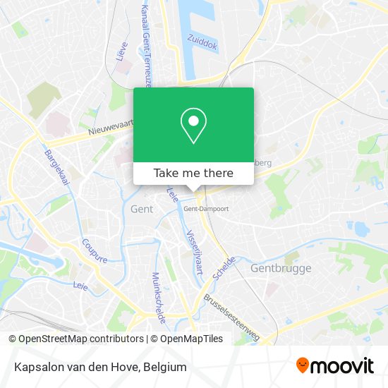 Kapsalon van den Hove plan