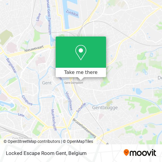 Locked Escape Room Gent map