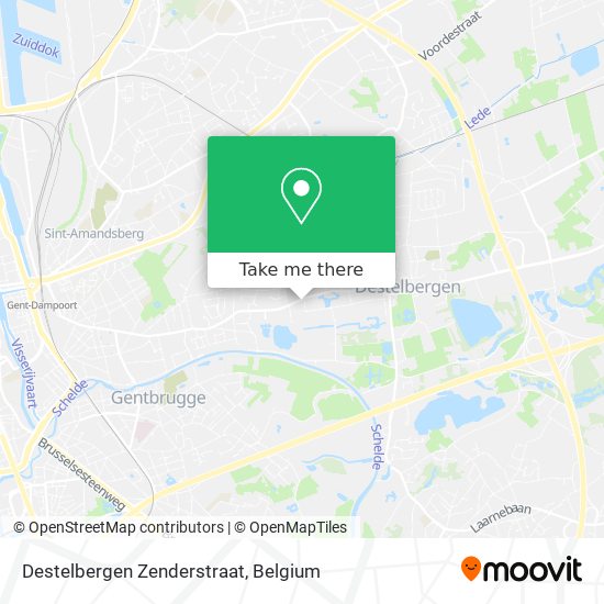 Destelbergen Zenderstraat map