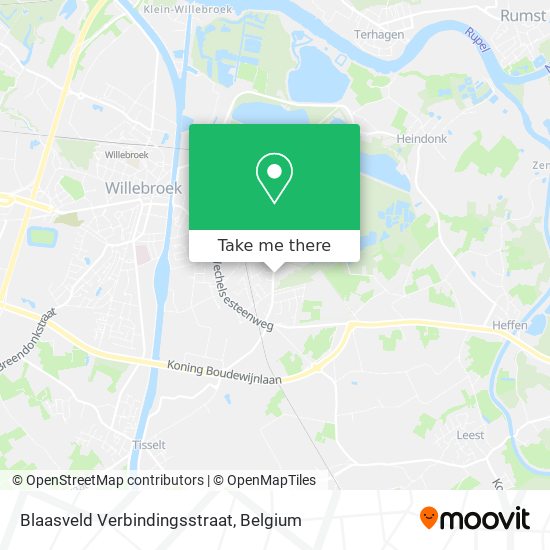 Blaasveld Verbindingsstraat map