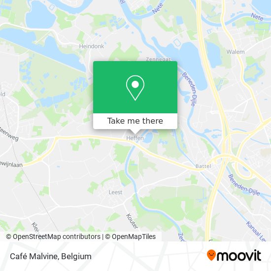 Café Malvine map