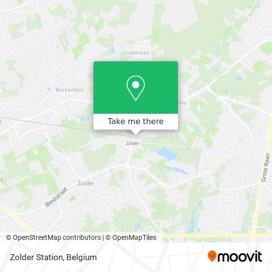 Zolder Station map